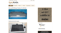 Desktop Screenshot of hyperbraille.de